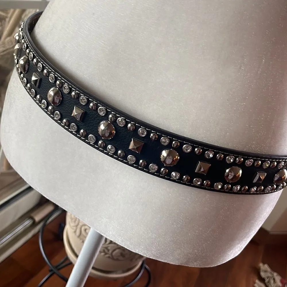 Nocona Unisex Pro Series Rhinestone & Stud Western Belt - 34
